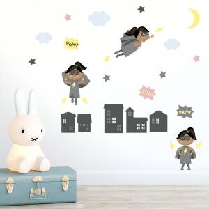 Skap din egen superheltinne - wallstickers