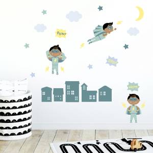 Superkids veggdekor - grønn