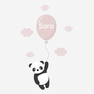 Dørdekor med panda
