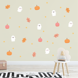 halloween veggdekor spøkelser