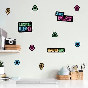 wallstickers gaming neon