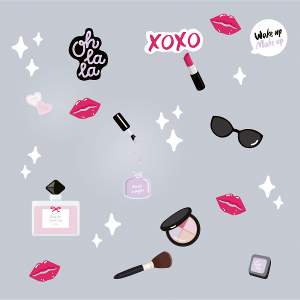 Wallstickers og veggdekor med Make-Up