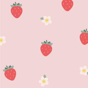 jordbær veggdekor