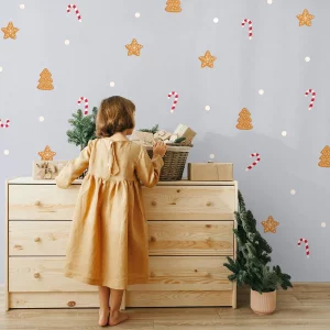 veggdekor candy canes - wallstickers