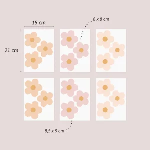 veggdekor daisy blush