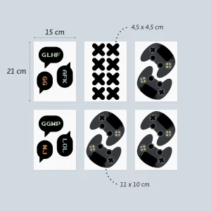 veggdekor gaming kontroller - wallstickers
