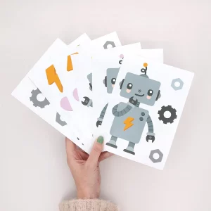 veggdekor robot - wallstickers