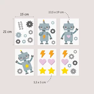 veggdekor robot - wallstickers