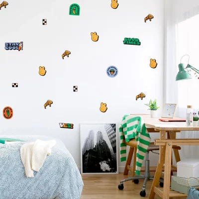 veggdekor stay cool - retro wallstickers for ungdom