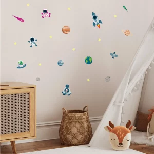 veggdekor universet - wallstickers