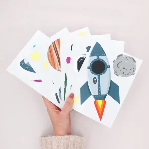 veggdekor universet - wallstickers
