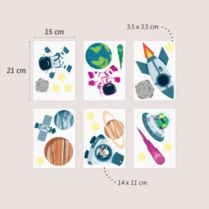 veggdekor universet - wallstickers
