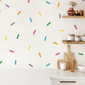 Veggdekor og wallstickers med sprinkles