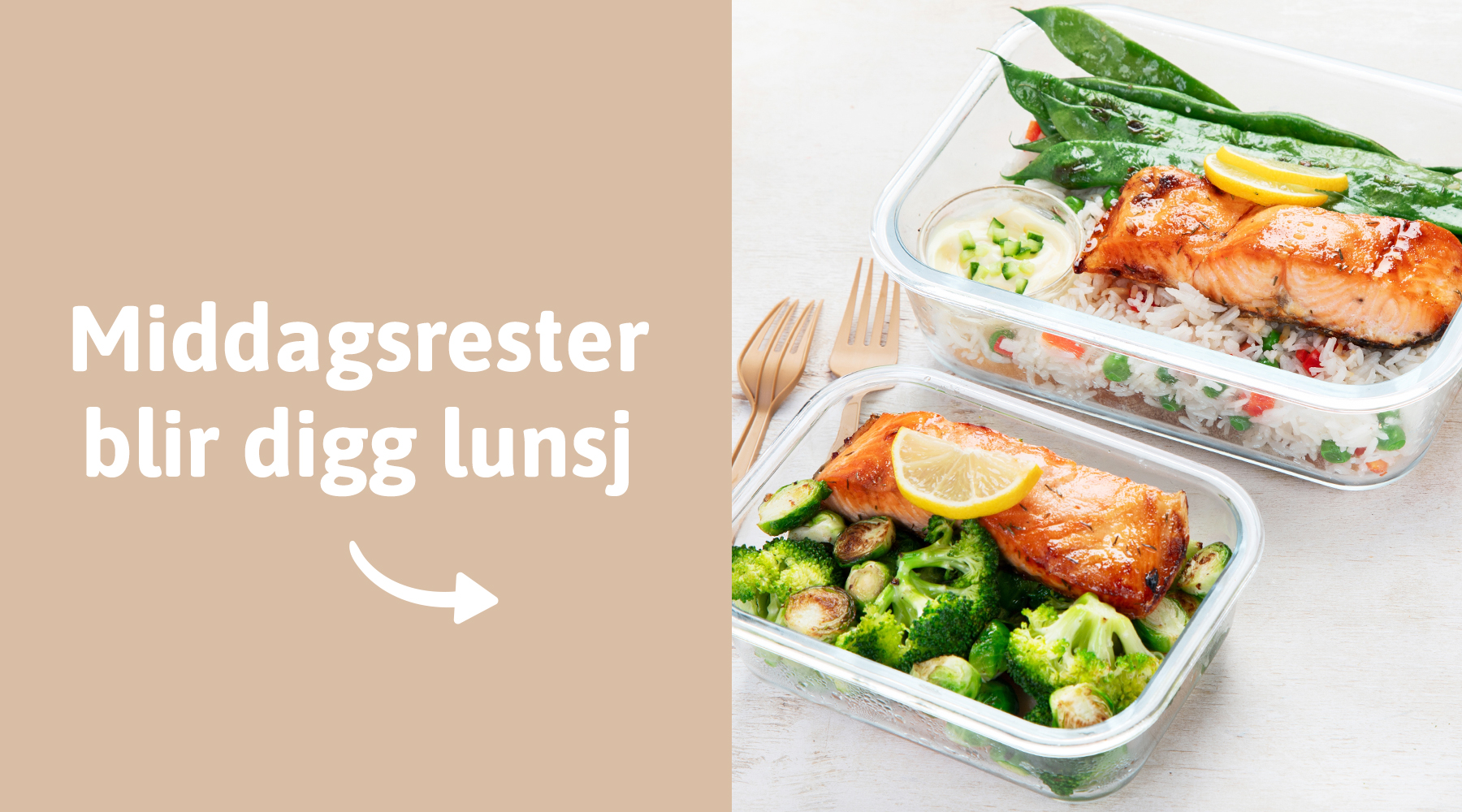 Middagsrester i matboks